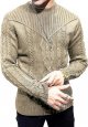 Men's Pullover Long Sleeve Crewneck Knitted Sweater